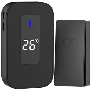 Tự-powered Chuông cửa không dây không thấm nước không có pin 38 Chime LED ánh sáng 4 cấp độ với nhiệt độ - Product Image 1