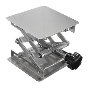 Haiju phòng thí nghiệm thép không gỉ 100x100mm nâng nền tảng tùy chỉnh phòng thí nghiệm Scissor Jack băng ghế dự bị nâng lên bảng đứng giá OEM - Product Image 4