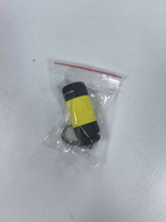 Senter LED Mini isi ulang daya USB, lampu senter LED tahan air dengan Pemegang Kunci