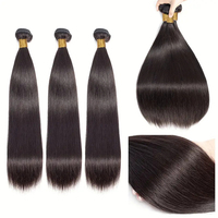 Paquets de cheveux humains vierges de cuticules brutes de meilleure qualité 12A, vendeurs de cheveux Remy, paquets de cheveux humains droits