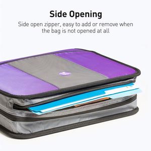 แฟ้มเอกสารแบบขยายได้หลายช่องพร้อมซิป ยี่ห้อ Case-it Factory  กระเป๋าใส่เอกสารแบบกำหนดเองสำหรับสำนักงาน - Product Image 4