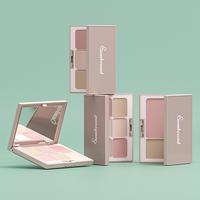 Palettes d'ombres à paupières personnalisées emballage personnalisé Palette d'ombres à paupières 6 couleurs pigmentées mates et scintillantes