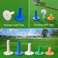 Accessoires de golf de haute qualité, tees de golf en caoutchouc de différentes tailles pour tapis de frappe