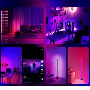 Luz led de esquina de 120cm y 4 pies, lámpara de suelo de color mágico, control por aplicación, ambiente, animación de sonido mágico para deportes de juego - Product Image 3