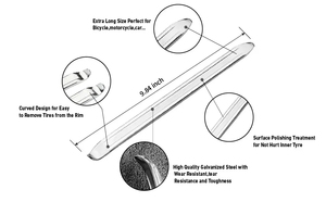 Outil de démontage de <span class=keywords><strong>pneu</strong></span> de voiture Cuillère en acier Ouvre-jante en fer Changeur de levier Outils de réparation de voiture Moto Vélo Accessoires de voiture - Product Image 6