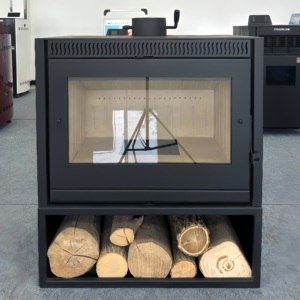 Poêle à combustion de bois sur mesure, triple technologie d'aération, grande fenêtre <span class=keywords><strong>pour</strong></span> hôtel - Product Image 3