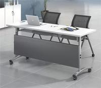 Table de Réunion Pliante, Table d'Apprentissage, Combinaison Modulable, Bureau Mobile, Grande Table de Conférence
