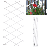Soporte Expandible para Plantas Trepadoras WholesalGarden, Blanco, Premium para Exteriores
