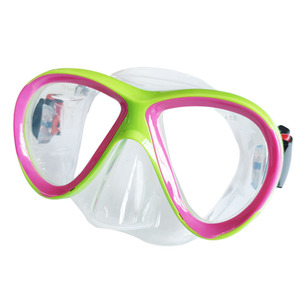 Masque de plongée à double lentille pour enfants, verre trempé, silicone liquide, étanche, anti-buée, sports nautiques - Product Image 1