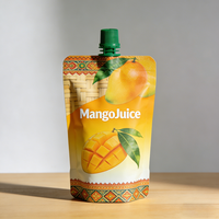 Pochette à bec verseur en plastique alimentaire réutilisable personnalisée pour bière, champagne, tequila, jus, yaourt avec protection