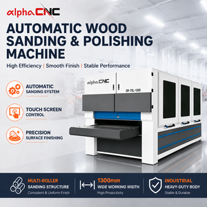Machine à poncer à bande large industrielle à haute efficacité B-R-R1000 Ponçage de précision pour la production de meubles en bois massif, MDF, contreplaqué - Product Image 1