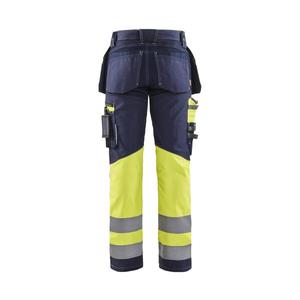 BLAKLADER - 179413708833C54 Pantalon haute visibilité avec stretch Bleu marine/jaune-EAN 7330509767115 HI-VIS WORKWEAR - Product Image 2