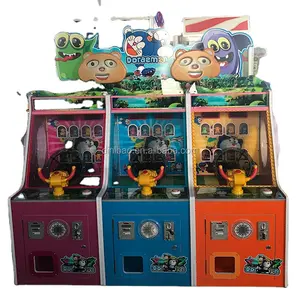 Dinibao Amusement Kids Doraemon ticket rachat pistolet tir balle machine de jeu coloré loterie tirer jeux d'animaux
