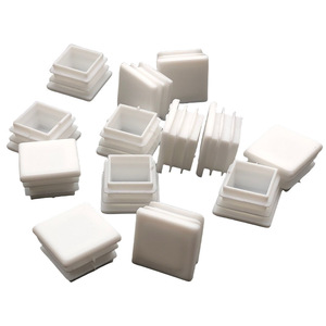 Bouchon d'insertion en plastique blanc, embout de tube en plastique pour meubles, tubes carrés et ronds en acier inoxydable, fabriqué en Chine - Product Image 3