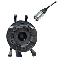 Câble Ethernet LVXINDA XLR EtherCON Cat6A OFC SFTP 8 broches sur bobine, robuste, pour applications tactiques, mixeurs numériques, 10 Gbit/s, configuration professionnelle