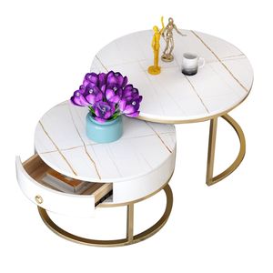 <span class=keywords><strong>Mesa</strong></span> de centro de mármol, Base de salón de mármol Central de Metal contemporáneo italiano - Product Image 2