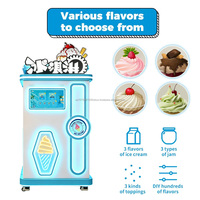 Dispensador Automático de Helados Comercial YISO, con Múltiples Métodos de Pago, Producción de Alta Capacidad, Diseño LED Duradero, Ideal para Grandes Centros Comerciales