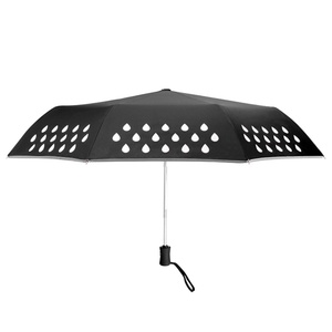 OEM Customized Magic Modern Straight Mini Colour-Changing <b>Umbrella</b> Fully-Automatic Control Black Metal Frame Ningbo for Business - Product Image 3