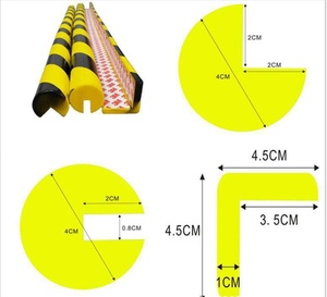 <span class=keywords><strong>Bande</strong></span> de <span class=keywords><strong>protection</strong></span> anti-collision en PU aspect lisse 1m <span class=keywords><strong>Garage</strong></span> Atelier Entrepôt <span class=keywords><strong>Mur</strong></span> Coin Pilier Jaune Noir Réfléchissant - Product Image 3