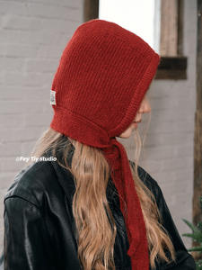 Chapeau Balaclava rétro personnalisable avec sangle, chaud pour l'automne et l'hiver, voyage en plein air, chapeau froid tendance et polyvalent pour femmes - Product Image 3