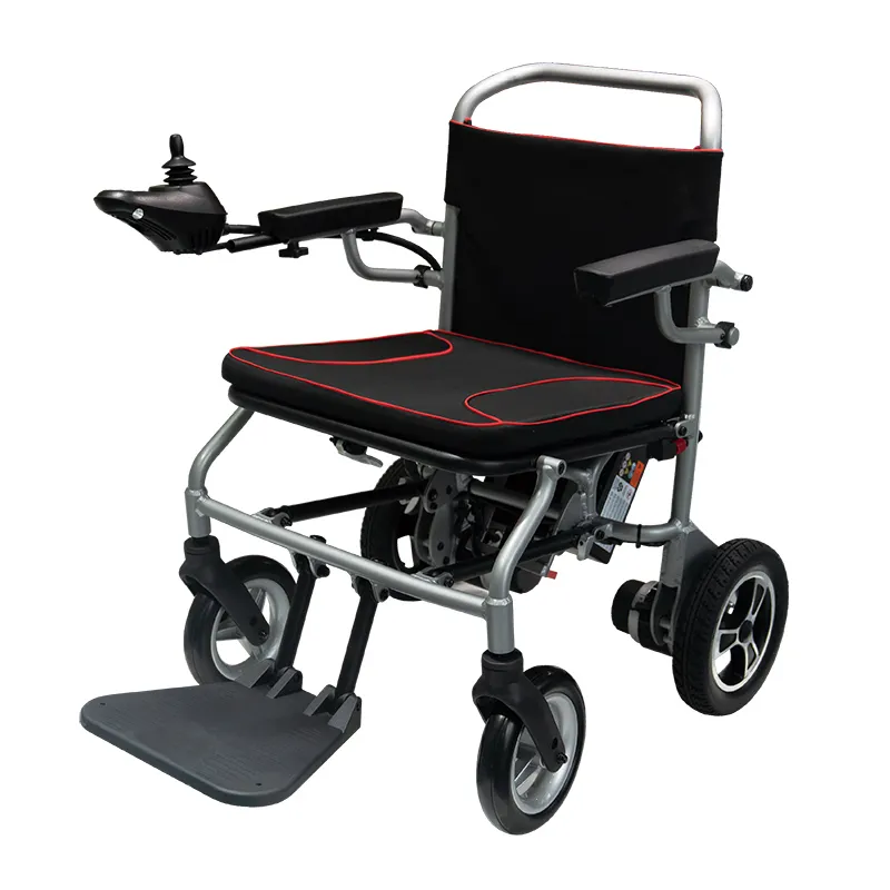 KSM-609ミニモダンホームプチ電動折りたたみ車椅子、軽量ローラースマートスクーター車椅子わずか19 kg