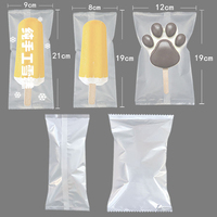 Sac transparent pour sucettes glacées, emballage pour bâtonnets de sucettes glacées, emballage en plastique pour glaces