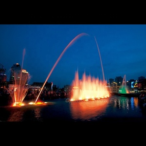 Fontana d'Acqua a 3 Livelli con Fiori, Nuovo Design, per Giardino Esterno, Mini Fontana Danzante Musicale a Prezzo di Fabbrica Conveniente - Product Image 1