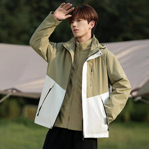 Pareja Chaqueta impermeable para <span class=keywords><strong>hombre</strong></span> Mujeres al aire libre A prueba de viento Jas Mountain Climbing Windbreaker - Product Image 6