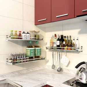 Ménage cuisine étagère murale conseil carré <span class=keywords><strong>Tube</strong></span> étagère meilleure vente 304 supports de stockage en acier inoxydable et supports simples personnalisés - Product Image 5