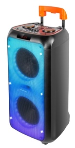 New Trolley Portable 10-Inch Active Subwoofer Trolley RGB Microphone USB <strong>Wireless</strong> TF <strong>Card</strong> Battery Powered Speakers - Product Image 2