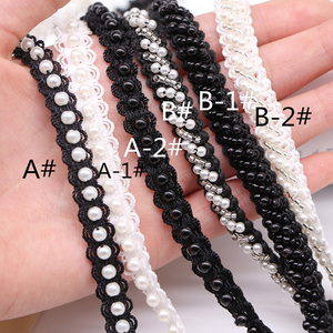 Deepeel AP563 1/1.2cm accessori decorativi per cucire nastro di perline fatti a mano - Product Image 5