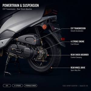<span class=keywords><strong>Scooter</strong></span> à essence <span class=keywords><strong>50CC</strong></span> à prix abordable, vente en gros d'usine, moto 4 temps refroidie par air pour la livraison - Product Image 5