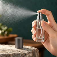 Flacon pulvérisateur de parfum en verre transparent rechargeable 10ml 20ml, atomiseur de voyage à brume fine, échantillon de parfum, emballage vide