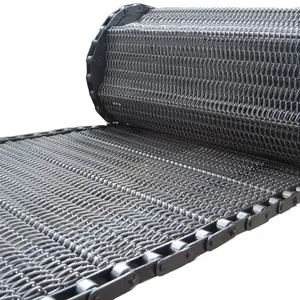 Food Grade 304 SS Stainless Steel Chain Link Spiral Wire Mesh Conveyor Belt/SS304 stainless steel chain spiral conveyor belt