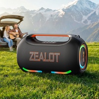 Haut-parleur portable d'extérieur étanche Zealot ZE41 250W original, dernière version, avec batterie 48000mAh, lumières LED RGB et connexion sans fil