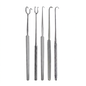 Juego de 5 Ganchos Quirúrgicos para Retracción de Piel, Acero Inoxidable, Herramientas Manuales para Cirugía Plástica - Product Image 1