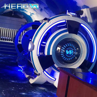 Cinéma VR 9D HEROVR Direct Factory, 4 places, multijoueur, chaise capsule, machine de jeu de réalité virtuelle