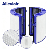 Filter HEPA + Karbon Air Glass 970341-01 Pengganti HEPA untuk Dy-son TP06/HP06/HP09/PH02 Suku Cadang Pemurni Udara Penghilang Partikel 99,97%