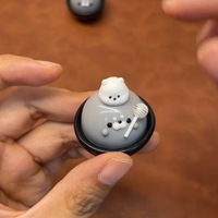 Jouet Squishy Mini Takoyaki Mignon en Silicone Souple, Jouet Anti-Stress Kawaii en Forme d'Animal de Dessin Animé, Cadeau de Décompression