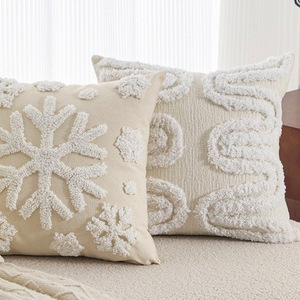 Fodera per cuscino decorativa quadrata in stile nordico <span class=keywords><strong>con</strong></span> nappe, per divano e testiera del <span class=keywords><strong>letto</strong></span> - Product Image 3