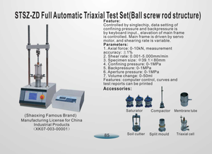 Equipo de Ensayo de Resistencia al Corte del Suelo Triaxial Electrónico Completamente Automático STSZ-ZD con 1 Año de Garantía - Product Image 2