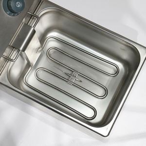 เครื่องทอดไฟฟ้าสแตนเลสสีเงิน Kingbtter สำหรับร้านอาหาร ทอดมันฝรั่งและไก่ทอด - Product Image 5
