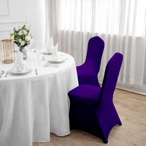 Housse de chaise extensible blanche, or et noire pour mariage, fête, banquet et événements – Vente en gros - Product Image 6
