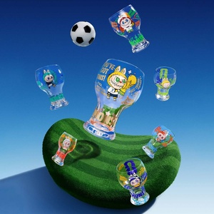 Authentique POPMART Labubu the MONSTERS FIFAA SERIES <span class=keywords><strong>Tasse</strong></span> en verre Boîte mystère de collection virale Boîtes mystères de la Coupe de football Cadeaux décoratifs - Product Image 4