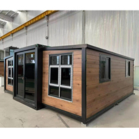 Maison capsule extensible Casa 20/40 pieds avec salle de bain et cuisine, maison préfabriquée