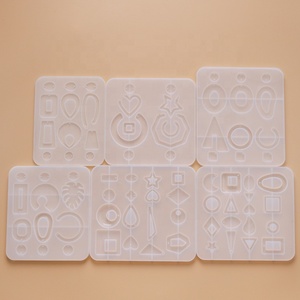 Grosir DIY anting kristal cetakan liontin cetakan geometri perhiasan Resin cetakan - Product Image 2