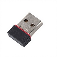Adaptador WiFi USB Inalámbrico de 150Mbps con Antena, Mini Tarjeta de Red para PC, Dongle WiFi LAN, Receptor Ethernet LF-802EUS RTL8188FTV/ETV/EUS