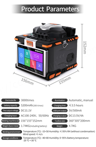 เครื่องเชื่อมไฟเบอร์ออปติกไฟเบอร์ใยแก้วนำแสง FTTH M5รองรับหลายภาษา - Product Image 5