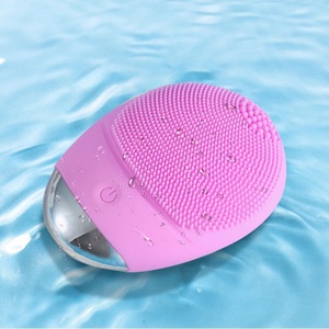 Mini Handheld Ultrasonic Multi-Functional Led Cleansing Brush Silicone Soft Brush Massage Facial Cleansing Brush - Product Image 4