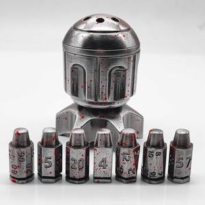 Poliedro giratorio RPG Metal Rocket Bullet Dice para DND Dungeons & Dragons para juegos <span class=keywords><strong>de</strong></span> <span class=keywords><strong>mesa</strong></span> - Product Image 4
